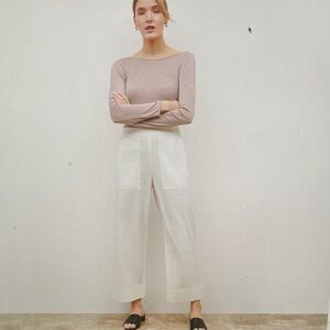 Madelyn Pull-on-pant Double Faced Linen NWT